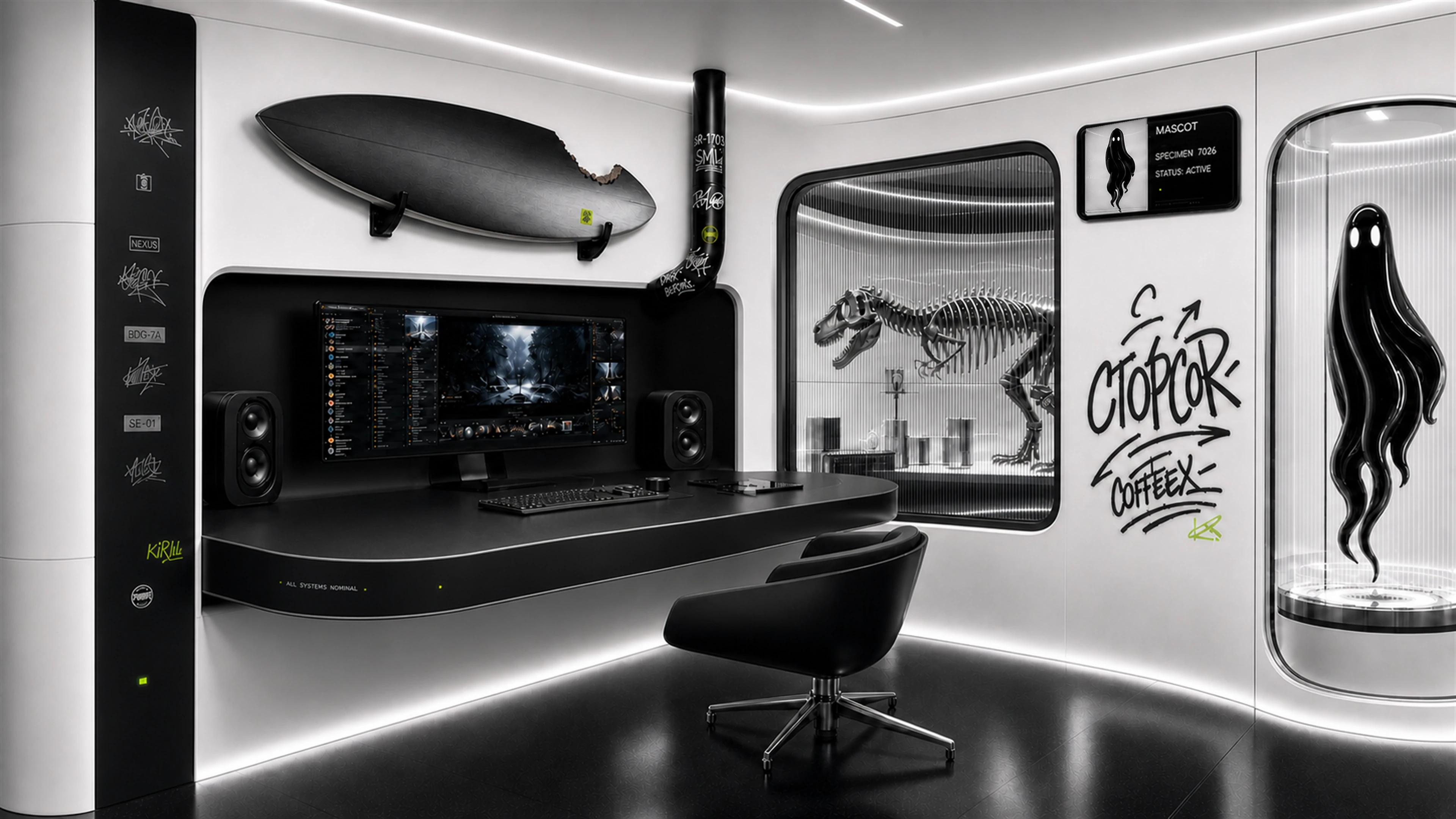Private futuristic motion-design studio
